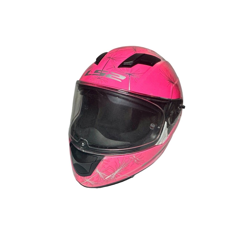 LS2 Stream Wind Full Face Adult Medium Street Helmet Pink White